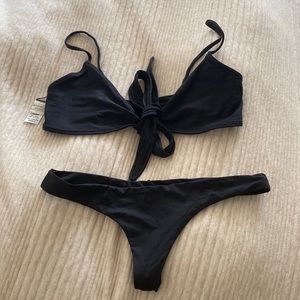 L*Space Black bikini set - size small